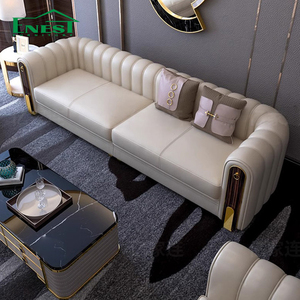 Divani di Lusso in Vera Pelle Premium, Arredamento Moderno di Alta Gamma <span class=keywords><strong>per</strong></span> Ville, Soluzione Completa <span class=keywords><strong>per</strong></span> Designer d'Interni, Set <span class=keywords><strong>Soggiorno</strong></span> in Marmo - Product Image 2