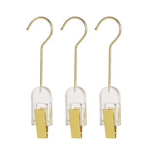 Bán buôn acrylic đa năng nhựa biểu tượng tùy chỉnh trong suốt tóc giả móc phần mở rộng tóc móc áo - Product Image 3