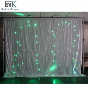ผ้าม่านไฟ LED ลายดาวเต็มท้องฟ้า สำหรับตกแต่งงานแต่งงาน ฉากหลังดิสโก้เวที พร้อมไฟ LED สีสันสดใส - Product Image 5