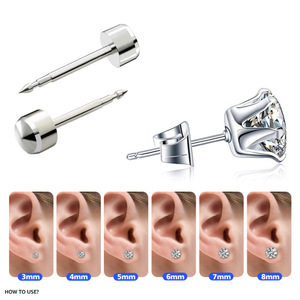 Ensemble de clous d'oreille punk en zircon coloré Gaby, clous d'oreille, pistolet de perçage, outil de perçage corporel pour oreilles, nez, <span class=keywords><strong>nombril</strong></span> - Product Image 5