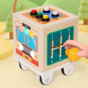 <span class=keywords><strong>Cube</strong></span> <span class=keywords><strong>d</strong></span>'activités <span class=keywords><strong>en</strong></span> <span class=keywords><strong>bois</strong></span> Konig Kids, voiture Montessori, jouet éducatif pour les tout-petits, certifié CE/CPC, 0-24 <span class=keywords><strong>mois</strong></span> - Product Image 4