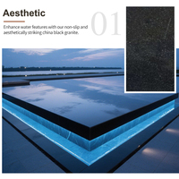 Carrelage en granit noir le plus vendu, granit noir de haute qualité, personnalisé, utilisé dans les lieux haut de gamme pour mettre en valeur la qualité et le style