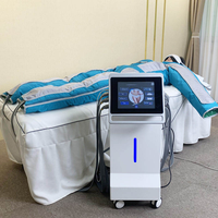 Luftkompressions-Massagegerät Ganzkörper-Luftdruck-Massageanzug Augenmassagefunktion Touchscreen Mit Rad für Salon und Spa