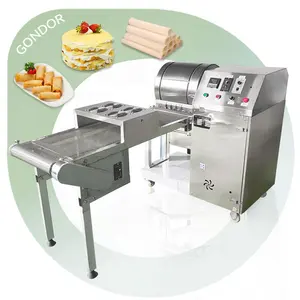 Make Automatic Kulit Sheet Wrapper Pastry Injera Maker Lumpia Mesin Samosa Spring Roll Machine