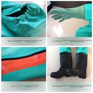 <span class=keywords><strong>Traje</strong></span> de Protección de una Pieza de Material Compuesto de Caucho de Alta Calidad, Resistente a Ácidos y Álcalis, <span class=keywords><strong>Traje</strong></span> Químico, <span class=keywords><strong>Traje</strong></span> de Protección <span class=keywords><strong>Nuclear</strong></span> CBRN - Product Image 2