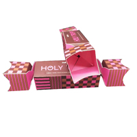 Pochettes personnalisées en papier d'art pour crackers de Noël, pelliculage doux au toucher, découpe précise, matériaux recyclés, emballage alimentaire