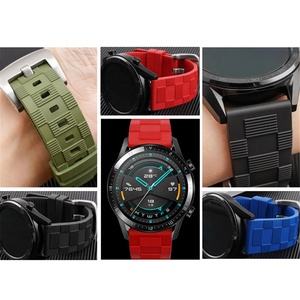 <span class=keywords><strong>Bracelet</strong></span> de montre respirant en caoutchouc fluoré Somiis orange de haute qualité 20 mm 22 mm pour <span class=keywords><strong>bracelet</strong></span> à dégagement rapide GT - Product Image 4