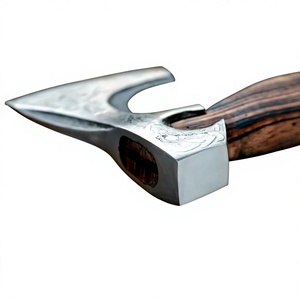 Hacha de acero al carbono OEM diseñada con mango de madera dura para cortar leña al aire libre, preparar leña para acampar, hacha en venta. - Product Image 4