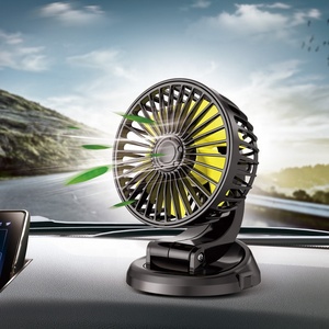 Ventilador Pequeño para Auto de 12v, Accesorio de Refrigeración, Ventilador Universal de 24v con USB, Enfriador de Aire para Camioneta, Vehículo, Auto, Mini Ventilador con Viento Potente - Product Image 2