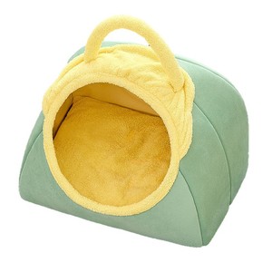 New type of semi-enclosed cat <b>bed</b> for winter warmth, thickened for added security, perfect for cats and dogs. - Product Image 4