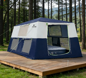 Tente Gonflable Familiale Grande Taille pour Camping Quatre Saisons, Protection UV, PVC Double Couche, Imperméable, 9 Mètres Carrés, Montage Rapide - Product Image 1