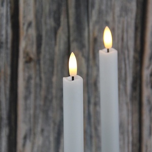 Ensemble de bougies <span class=keywords><strong>LED</strong></span> personnalisées en Offre Spéciale <span class=keywords><strong>Bougie</strong></span> conique sans <span class=keywords><strong>flamme</strong></span> pour dîner scintillant en plastique avec <span class=keywords><strong>flamme</strong></span> réelle en 3D - Product Image 6