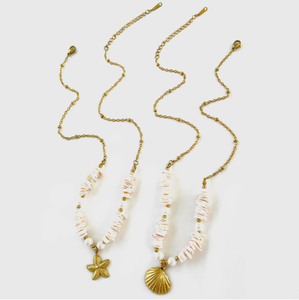 Kalung Rantai Mutiara Berlapis Emas Desain Trendi Wanita Zooying dari Baja Anti Karat - Product Image 5