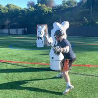 Mannequin de gardien de but gonflable pour entraînement sportif, cible de tir pour défenseur, 2m PVC, extérieur, HUIAN HA-L557-T, logo et couleur personnalisables