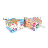 Monedero Pequeño Triangular de Cuero PU con Purpurina, con Diseño de Mapa de Cerdeña, Llavero, para Mujer y Niña, Regalo, Bolsa Portátil para Auriculares