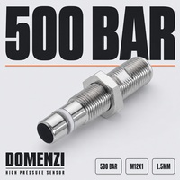 Capteur de Proximité Inductif Domenzi NAMUR 500 Bar M12x1 à Visser IP68 pour Détection de Position des Cylindres Hydrauliques