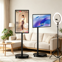 TV Interactiva con Pantalla Táctil Capacitiva de 32 Pulgadas, Android 13, Audio HiFi, Señalización Digital Portátil para Marketing en Interiores