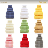 Serviette de Bain 100% Coton pour Ensemble de Voyage 6 Pièces 500 GSM 70x140cm Douce Absorbante Séchage Rapide pour Hôtel Spa Maison Luxe Vente en Gros