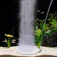 Diffuseur d'air nano-bulles amélioré pour aquarium avec connecteur en laiton, disque à bulles ultra-fines pour oxygénation de l'aquarium