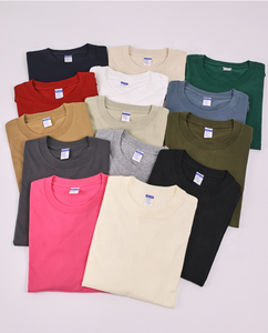 230g T-shirt à manches courtes en coton à épaules tombantes logo imprimé pour hommes T-shirt ample grande taille à col rond pour hommes - Product Image 1