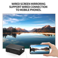 Nouveau projecteur LED natif 1920x1080p amélioré, Full HD, cinéma, bureau, entreprise, éducation, 3000 lumens, portable, Internet