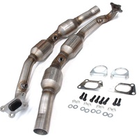 Cocok untuk 2010 2011 3.6L V6 Catalytic Converter Bank 1 dan 2 Set Sesuai Standar EPA
