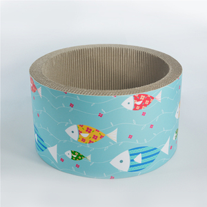 Pet oyuncaklar uzun oluklu kağıt kedi tırmalama sütunu ev kedi oyuncak kule kedi için karton tırmalama oyuncağı ev - Product Image 5