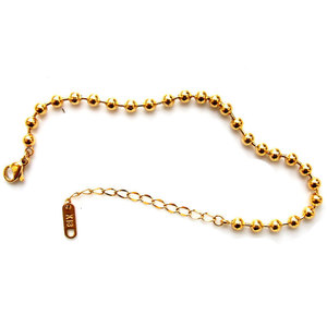 Bracelet classique d'été à perles rondes pour femme, en acier titane plaqué or, perles Bouddha, ne <span class=keywords><strong>perd</strong></span> <span class=keywords><strong>pas</strong></span> sa couleur, bijoux - Product Image 4