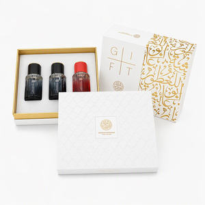 Perfume <b>Drawer</b> Sliding Box Rigid Ribbon <b>Pull</b> Velvet Tray <b>Gold</b> Foil Stamping Fragrance Attar Oud Gift Packaging Factory - Product Image 4