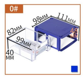 Warehouse <strong>Plastic</strong> <strong>Stackable</strong> Storage <strong>Drawers</strong> for Hardware Accessories,craft,Electronic Component - Product Image 2