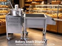 Machine à Popcorn au Gaz Professionnelle pour Chaîne de Cinémas Saveur Constante