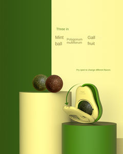 ลูกบอลอะโวคาโดผสมแคทนิป ไม้ ผลไม้เซเลสเชียล แกลล์ ฟรุต สำหรับเลีย ทำความสะอาดฟัน ช่วยขัดฟัน สนุกสนาน ของเล่นแมวรูปเบสบอล - Product Image 3