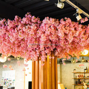M101Artificial <span class=keywords><strong>Sakura</strong></span> flor simulación techo decoración planta ornamento verde planta techo suspendido para tienda Bar <span class=keywords><strong>restaurante</strong></span> - Product Image 1