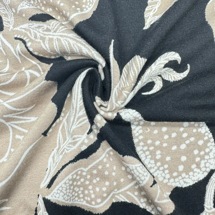 Manufacturers Customised Comfort 100% Viscose Printed Floral Rayon Fabric For Dresses