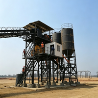 Nouvelle ligne de production électrique prête à l'emploi contrôlée par PLC 2026, centrale à béton mobile YHZS25/35/60/90/120
