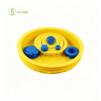 Vente en gros usine : Embout de protection pour tube en LDPE 280, bouchon d'extrémité de tuyau en plastique, couleur personnalisée, couvercle de protection pour tuyau industriel pour l'expédition