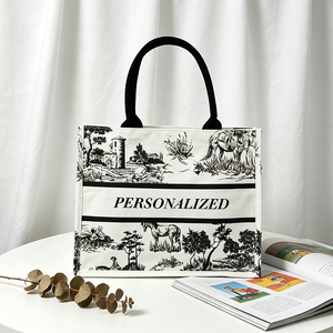 Grand sac fourre-tout réutilisable pour femmes, grande capacité, avec poignée - Product Image 1