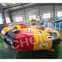 Gyroscope gonflable Commercial pour jeux de parc aquatique, bateau disco volant, remorquable, saturn d'eau aquatique, bascule