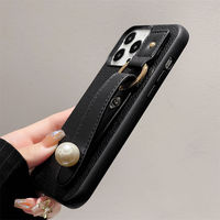 Mode Dragonne De Luxe En Cuir Litchi Imprimer Femme Couverture De Téléphone Portable Accessoires Téléphone Cas pour Iphone 14 12 11 15 Pro Max