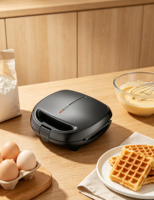 Nouvelle Grille de Contact Électrique Sans Fumée 850W avec Plaques Amovibles Antiadhésives, Gaufrier en Acier Inoxydable pour Usage Domestique Français