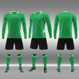 Kaus sepak bola lengan panjang pria, seragam sepak bola cepat kering tembus udara performa tinggi - Product Image 5