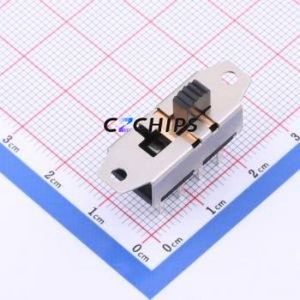SS-23H19-G050 Slide Switch Through hole Component (THT) Switch Double Pole Three Throw Rectangle Pin Header PC Pin 30.4mm - Product Image 1