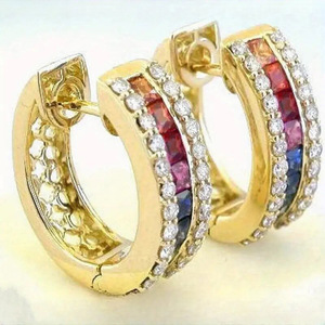 Colorful Ear <b>Cuff</b> for Women Bright Color Fashion Ear Jewelry Daily Wear - Product Image 3