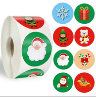 Pas cher rond bouteille alimentaire dessin animé merci papier autocollants vinyle cercle étiquette autocollant étanche rond impression rouleau papier autocollant