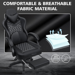 Silla Gamer DDP, la Mejor, 1 Pieza, Muestra <span class=keywords><strong>Gratis</strong></span>, Silla <span class=keywords><strong>de</strong></span> Juego Reclinable <span class=keywords><strong>para</strong></span> <span class=keywords><strong>Adultos</strong></span> con Vibración, Masaje, Altavoz Bluetooth, Negra - Product Image 5