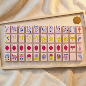 Fichas de Mahjong de Acrílico Duradero de Lujo The Botanical Line Paris Pink 2.0 - Product Image 1