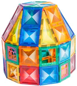 Set Balok Edukatif Magnetik untuk Anak, Ubin Plastik DIY Tema Putri, Mainan STEM, Mainan Anak-anak - Product Image 3