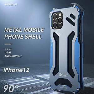 <span class=keywords><strong>Coque</strong></span> métallique pour iPhone 12 Pro Max Gundam Aluminium Métal Antichoc Cadre Pare-chocs Double Couleur Oxydation Aluminium Métal Cas - Product Image 3