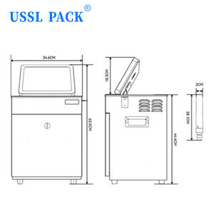 Impresora CIJ Versátil MX2890, Codificadora de Inyección de Tinta Continua para Fecha, Lote y Código de Barras <span class=keywords><strong>en</strong></span> Cartón, Plástico, Metal y Líneas de Empaquetado de Cables - Product Image 3