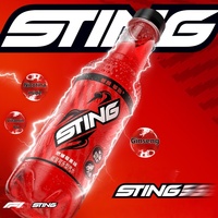 Boisson énergisante Sting en gros, bouteille de 350 ml, boisson énergisante gazeuse, saveur baies rouges, boissons non alcoolisées